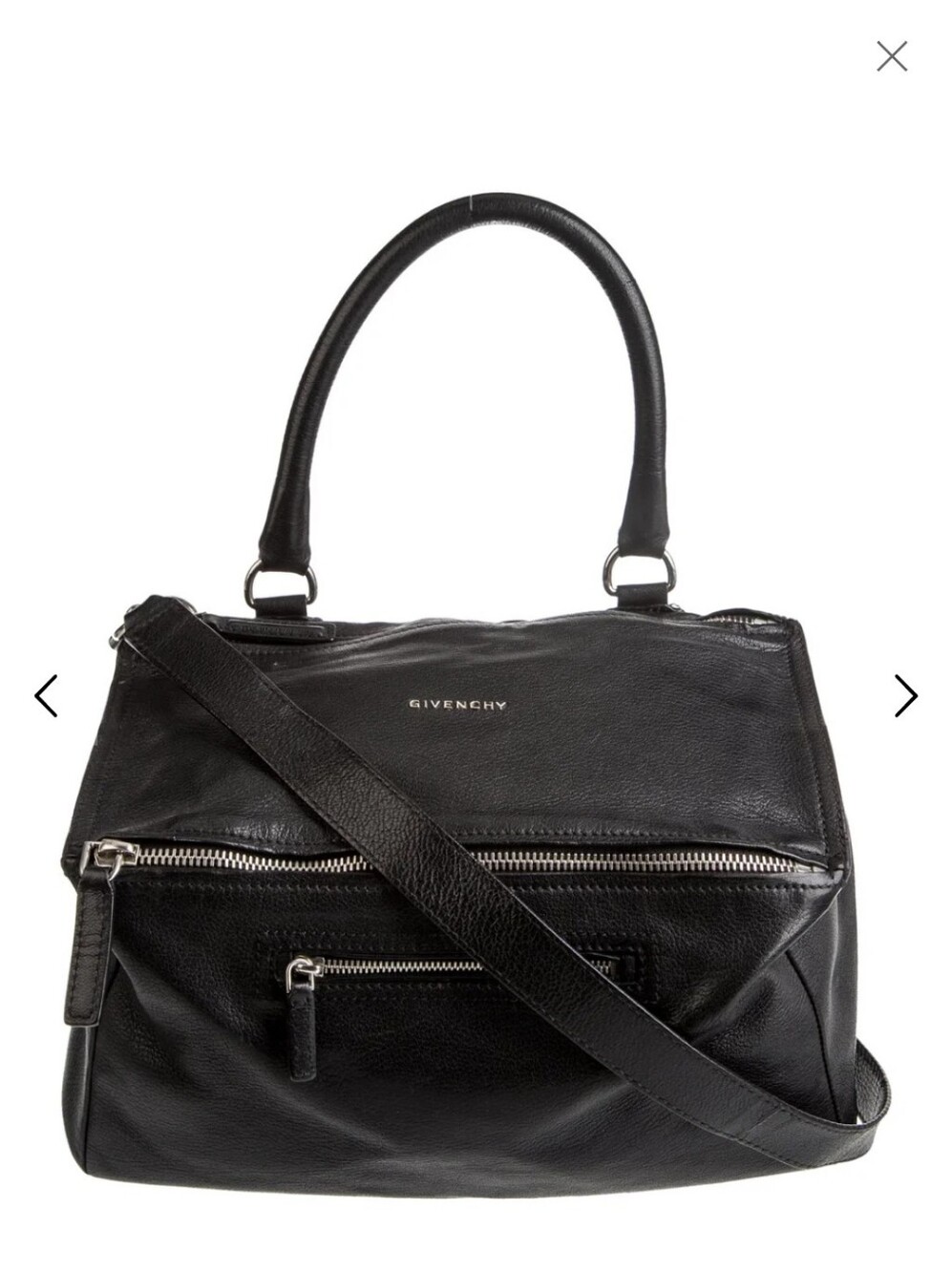 Givenchy Black Leather Satchel Bag